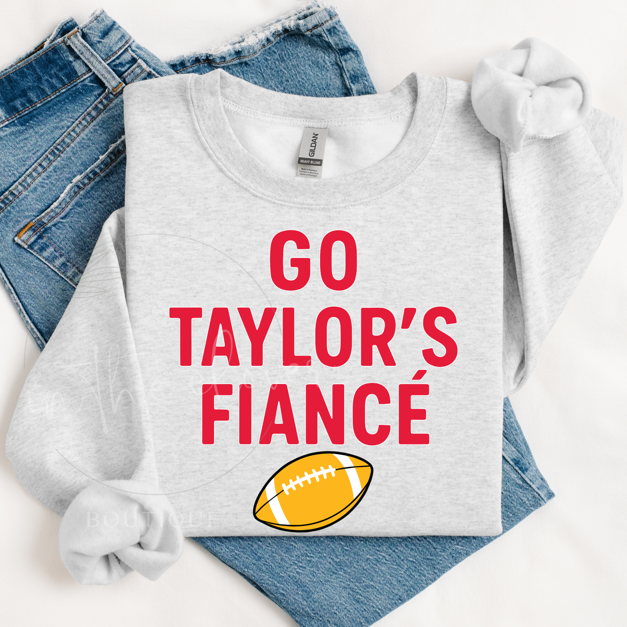 Go Taylor's Fiance - Ash Crewneck Sweatshirt