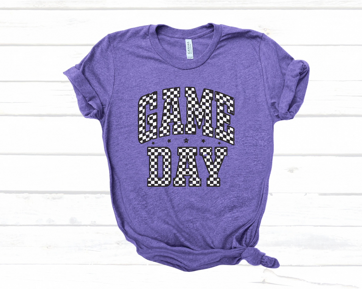 CHECKERED GAME DAY TEE