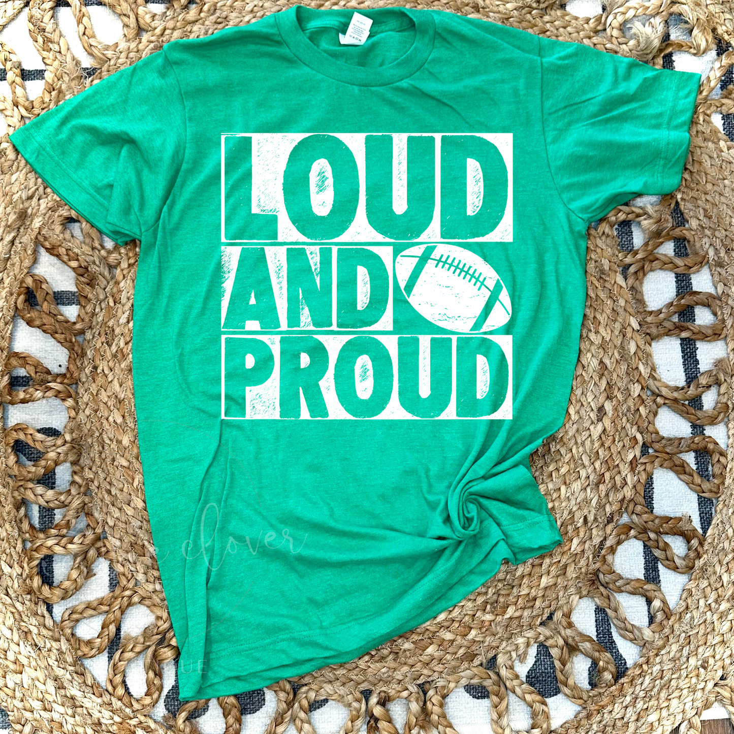 LOUD & PROUD FOOTBALL BLOCK TEE