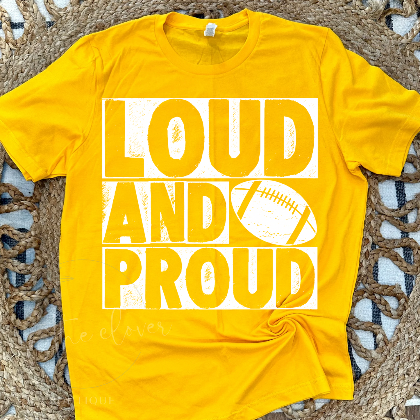 LOUD & PROUD FOOTBALL BLOCK TEE