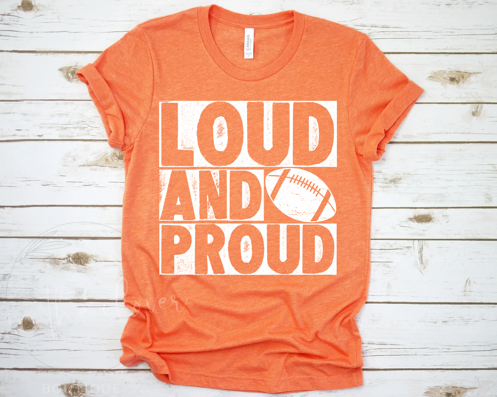 LOUD & PROUD FOOTBALL BLOCK TEE