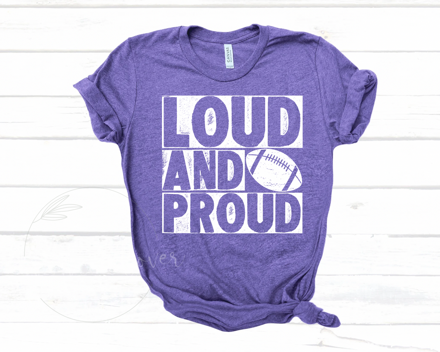 LOUD & PROUD FOOTBALL BLOCK TEE