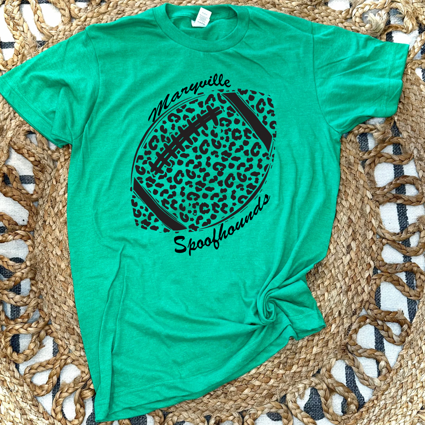 CUSTOM SIMPLE LEOPARD FOOTBALL - TEE