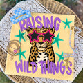 Cheetah Raising Wild Things - Yellow Tee