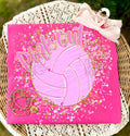 Splatter VOLLEYBALL Pink Out - Pink Tee