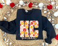 SMILEY KC FOOTBALL - BLACK CREWNECK