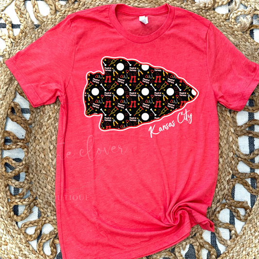 PT THEMED ARROWHEAD - RED TEE