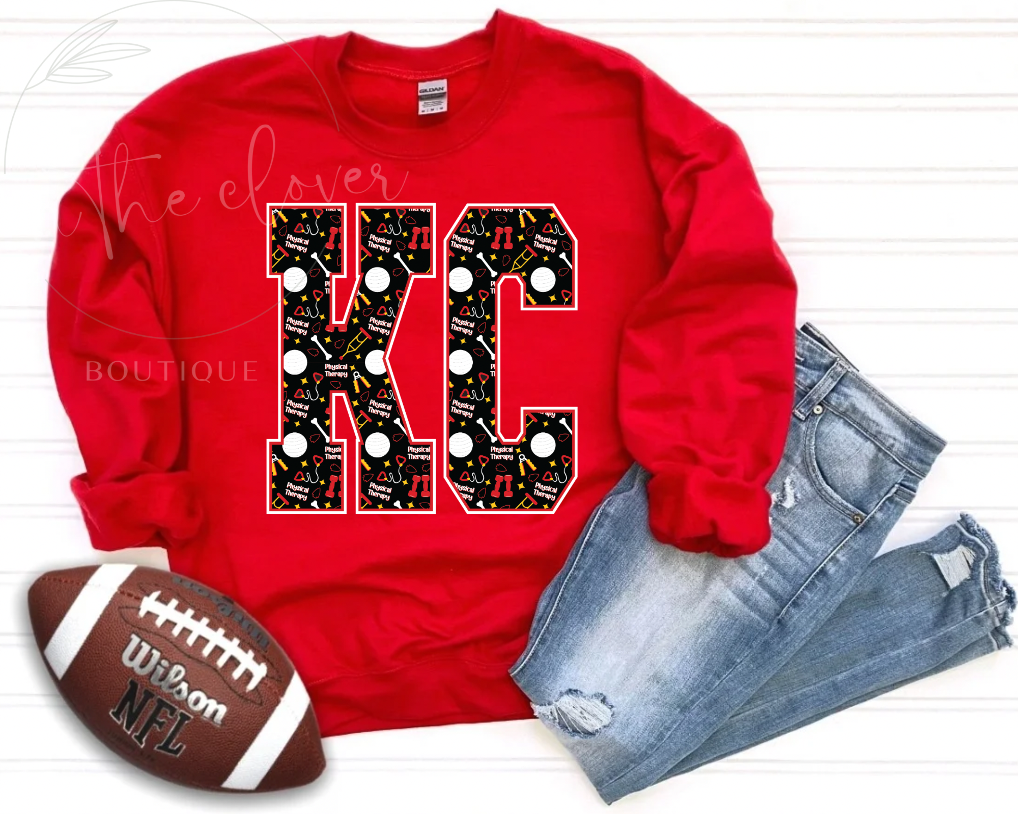 PT THEMED KC - RED CREWNECK