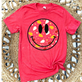 SMILEY ARROWHEAD - HEATHER RED TEE