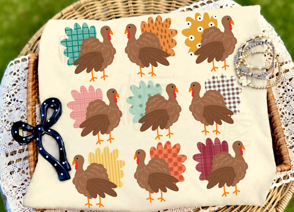 Turkey Collage - Ivory Tee