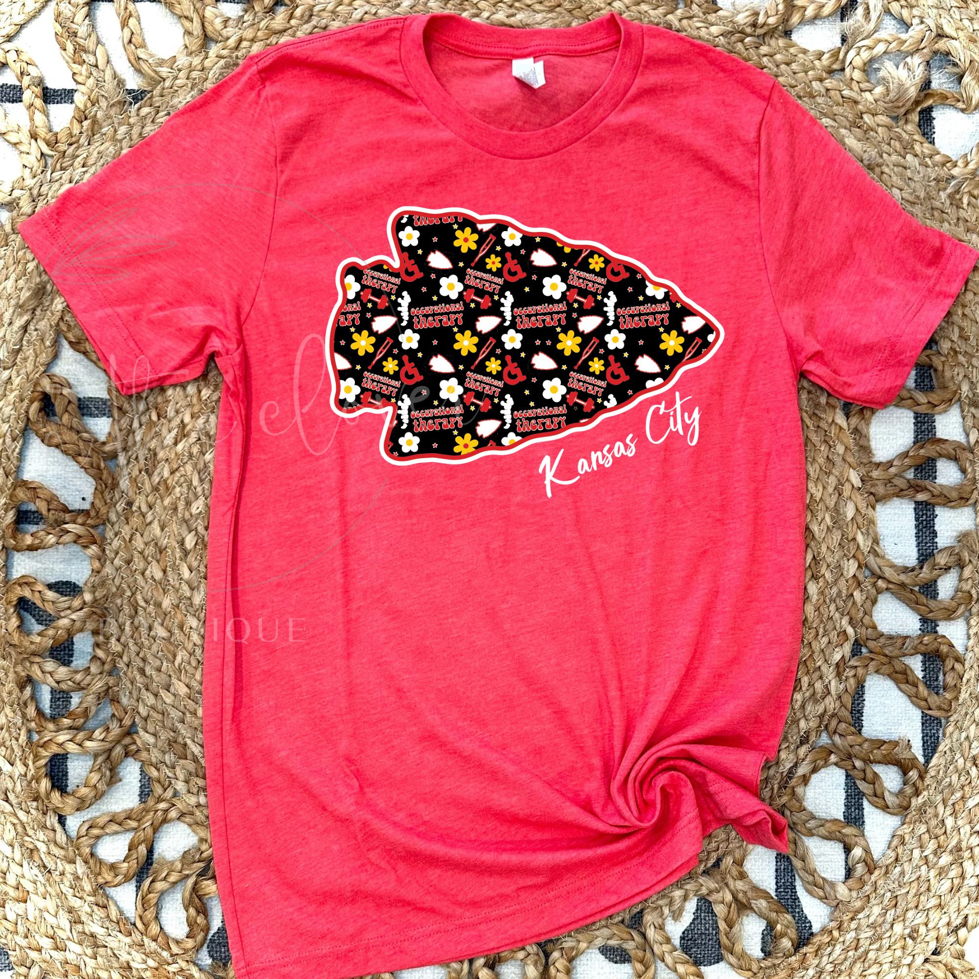 OT THEMED ARROWHEAD - RED TEE