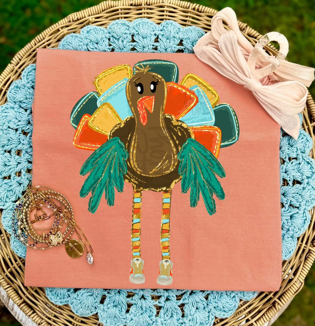 Preppy Boy Turkey - Terracotta Tee