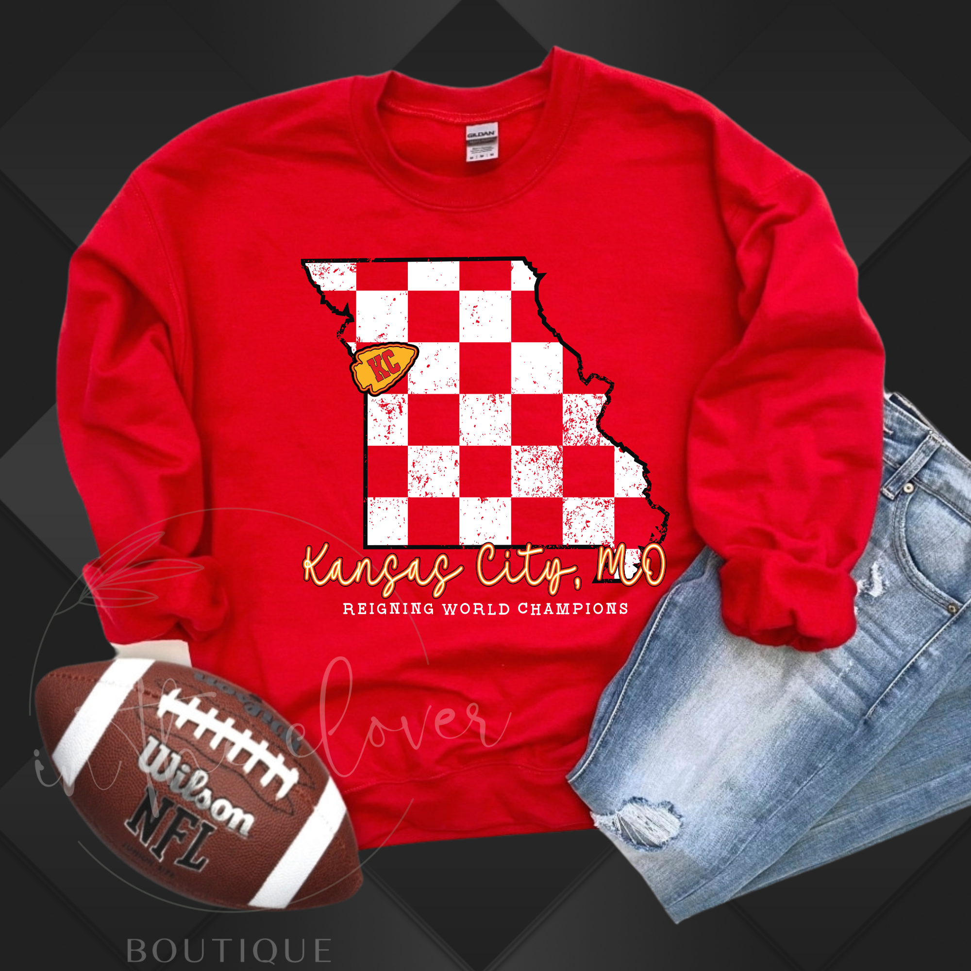KANSAS CITY MO - RED CREWNECK