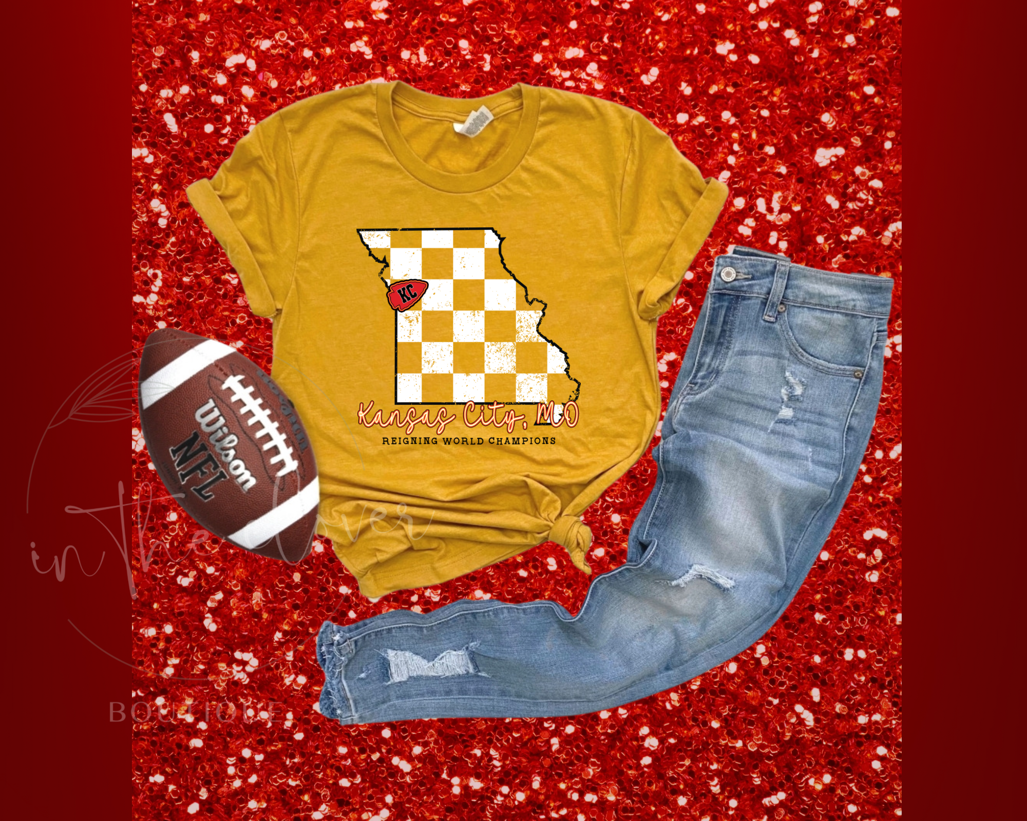 KANSAS CITY MO - MUSTARD TEE