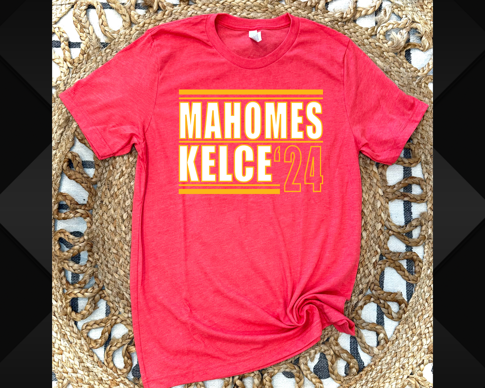 MAHOMES KELCE 24 - RED TEE
