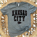 BLACK CAMO KANSAS CITY - DEEP HEATHER TEE