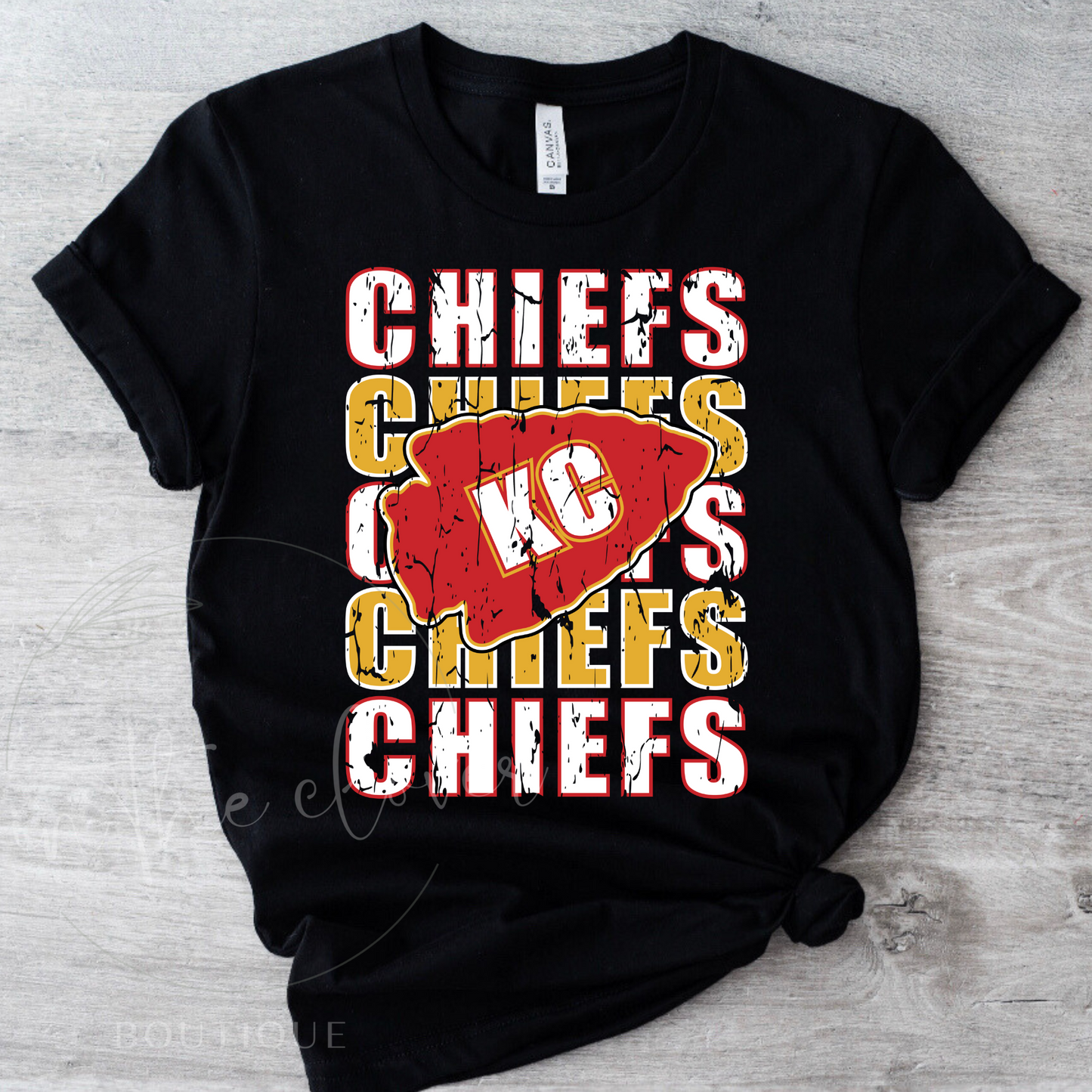 **YOUTH** REPEAT CHIEFS RED  ARROWHEAD - BLACK TEE