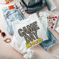 GAME DAY Iowa Faux Embroidery White Crewneck