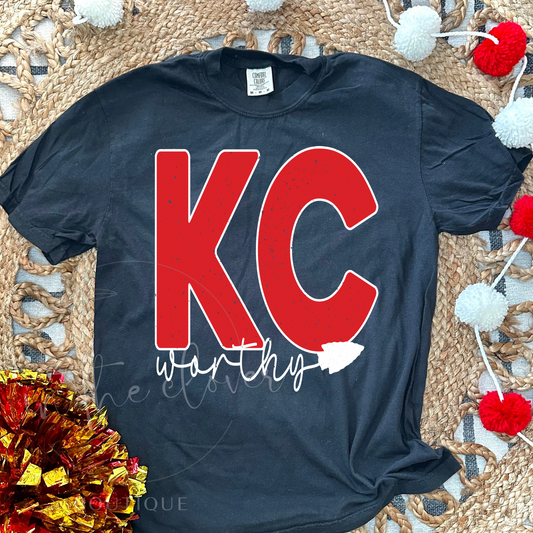 KC WORTHY - BLACK TEE