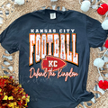 Kansas City Football - Defend the Kingdom - Black Tee