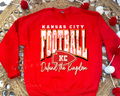 Kansas City Football - Defend the Kingdom - Red Crewneck