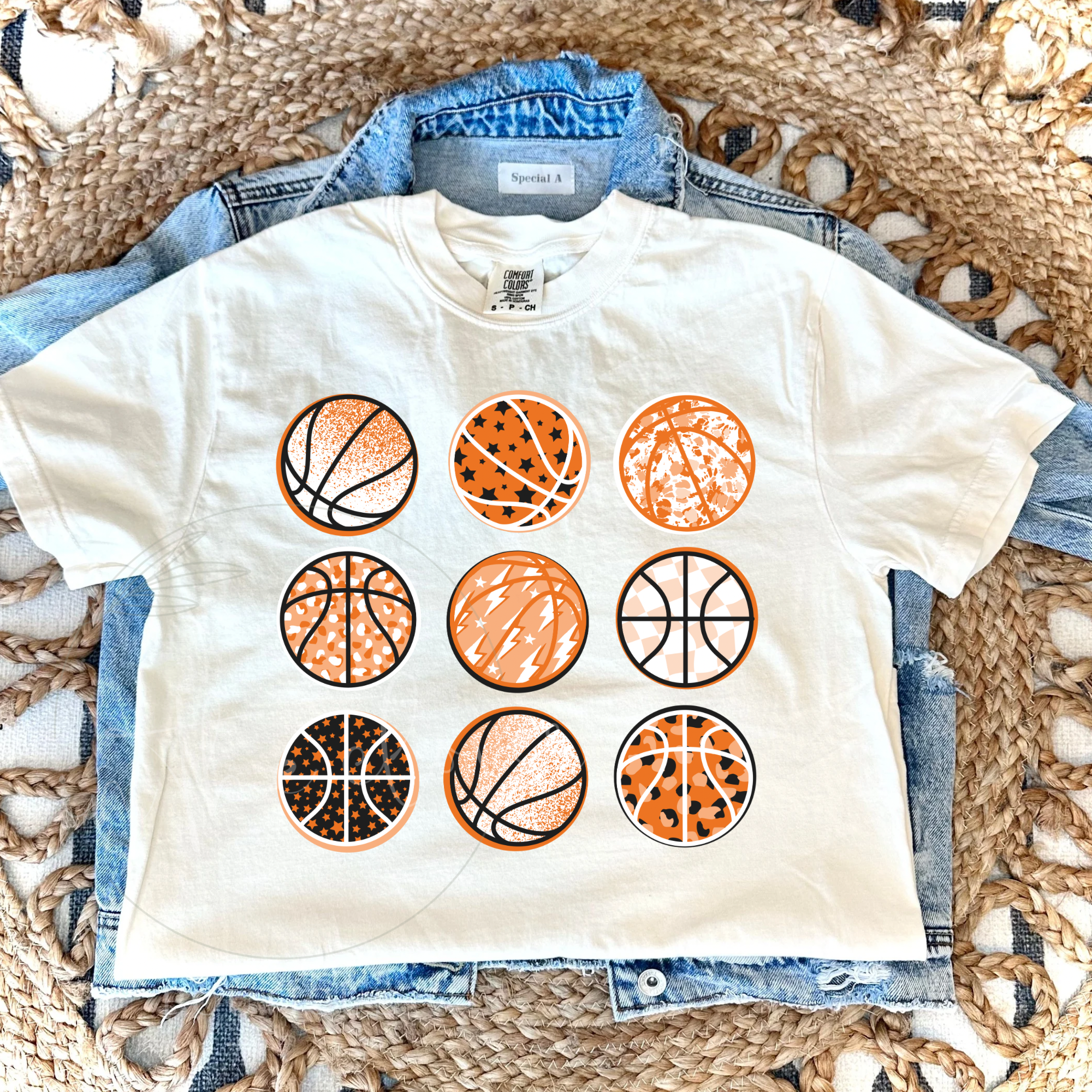 MULTI BASKETBALL - IVORY TEE