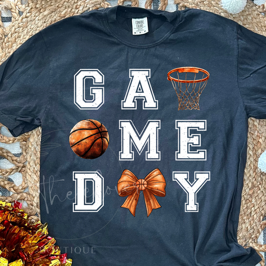 BASKETBALL GAME DAY  - BLACK TEE