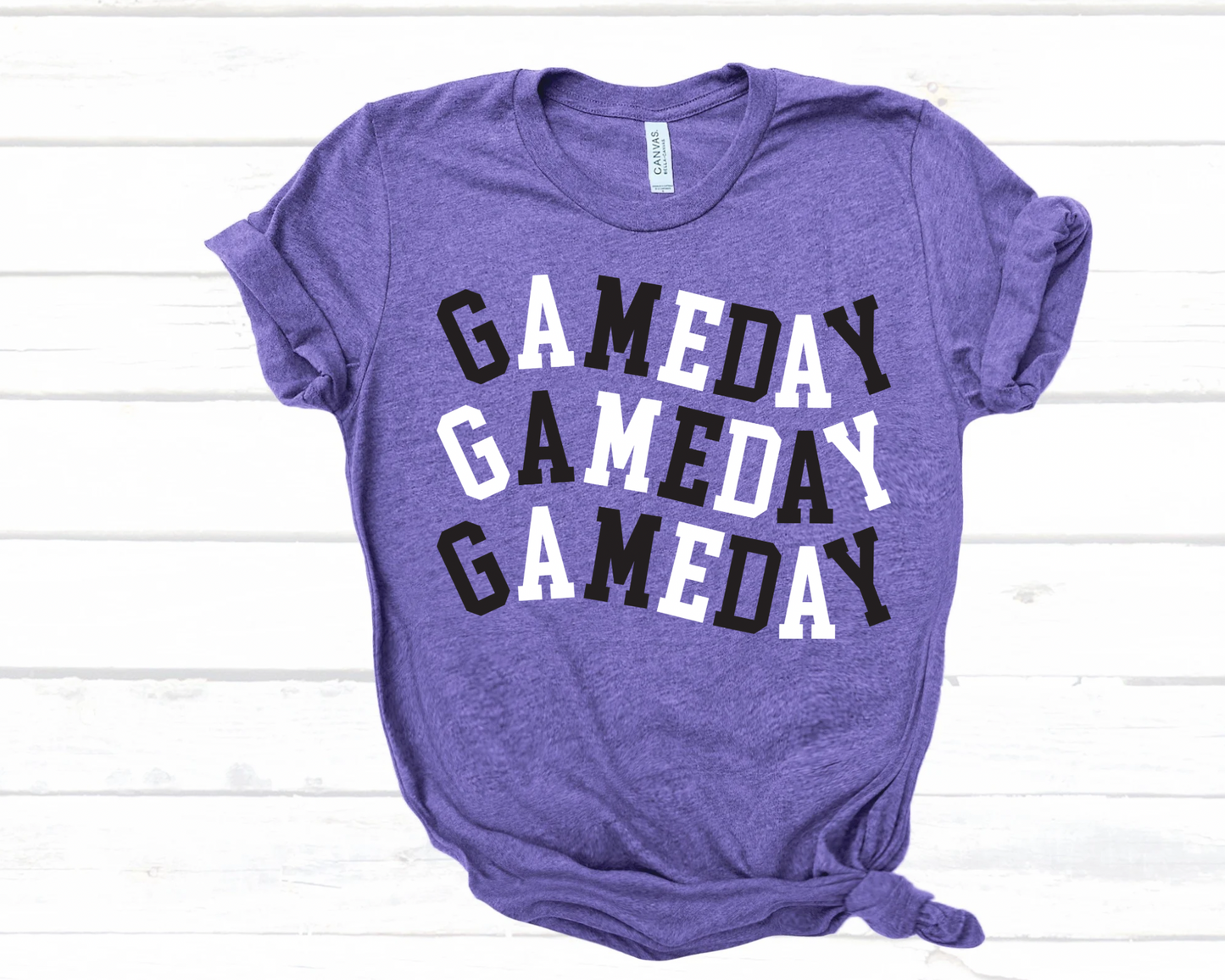 WAVY GAME DAY - PURPLE TEE