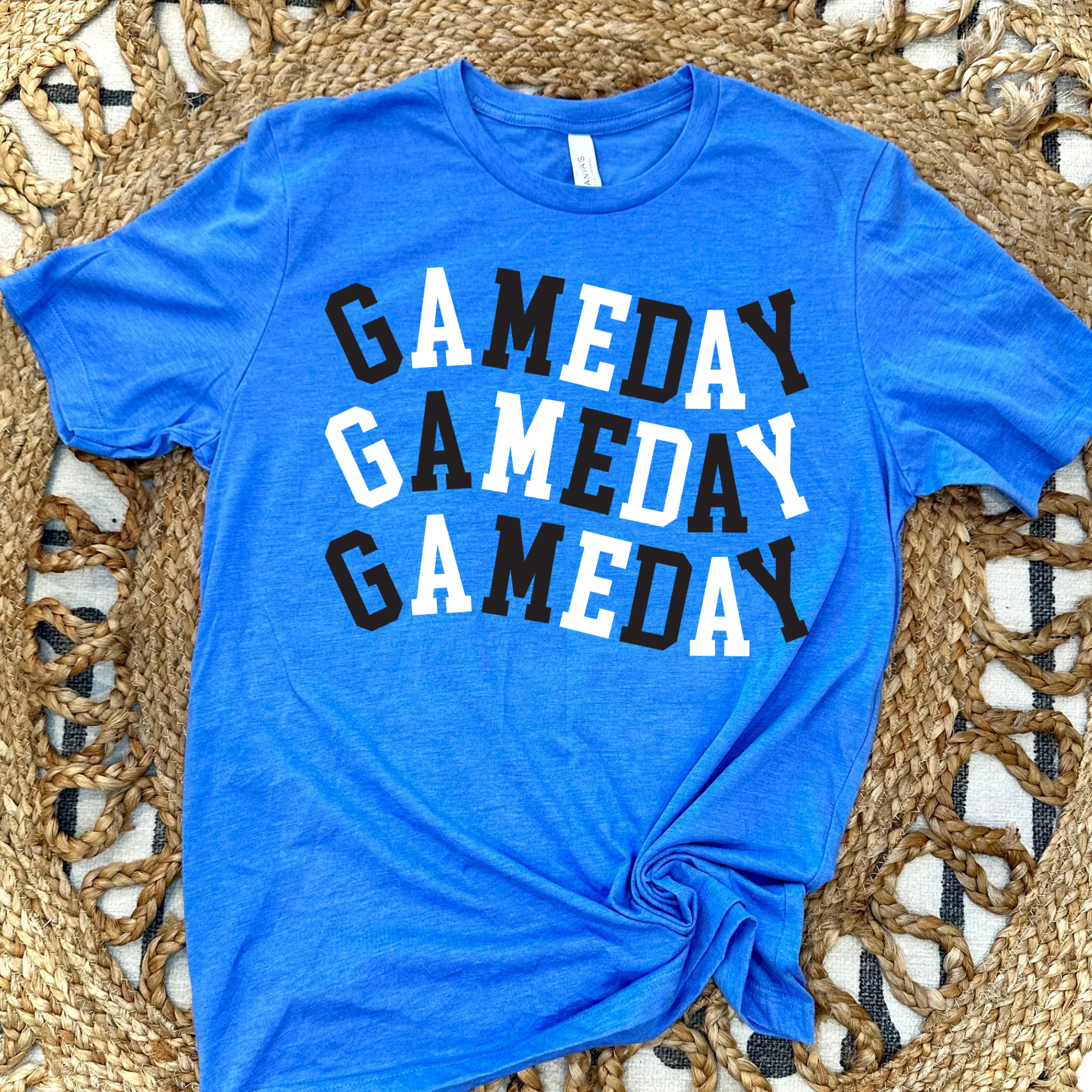 WAVY GAME DAY - BLUE TEE