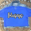 BLUEJAYS SCRIPT - FLO BLUE TEE