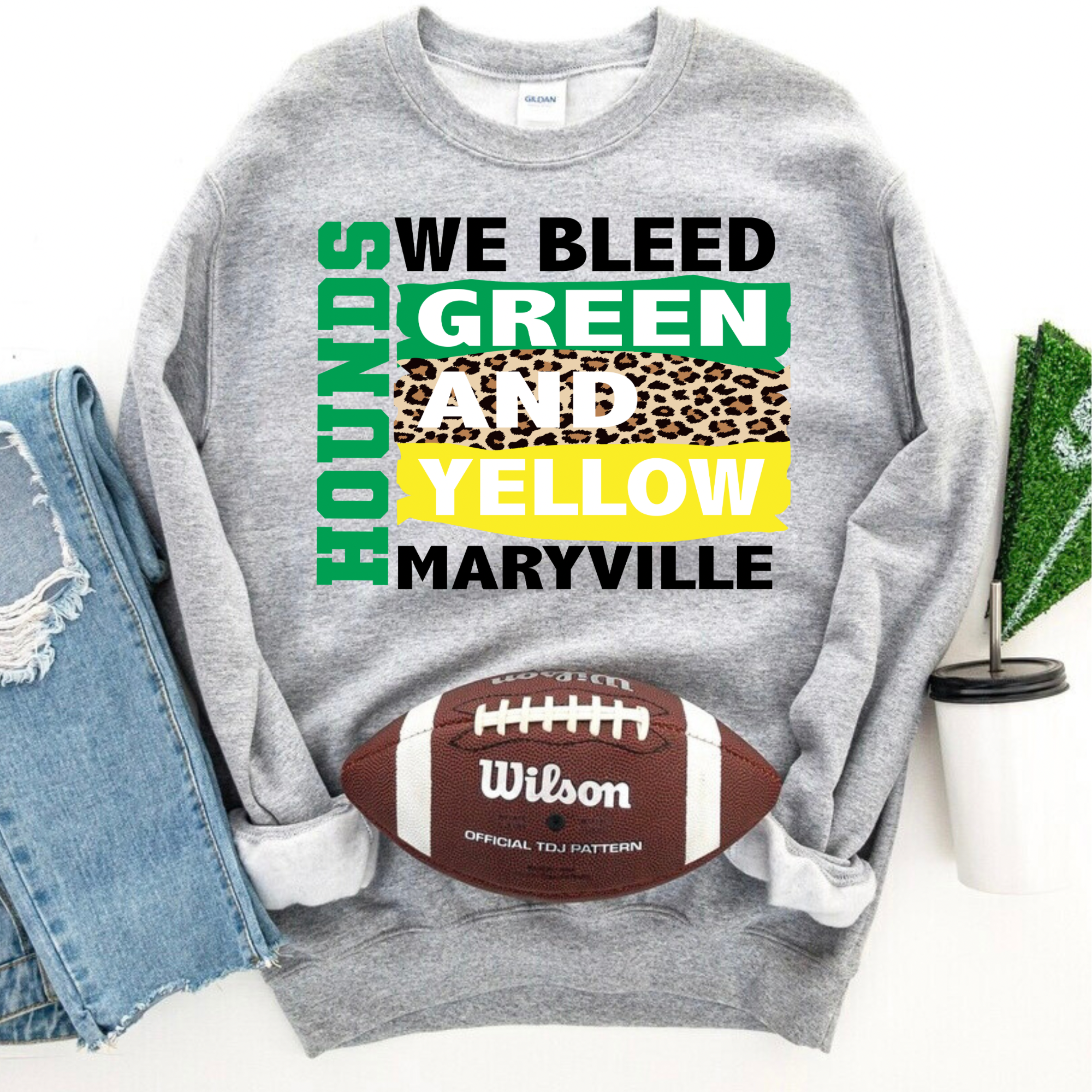 Maryville We Bleed Green and Yellow