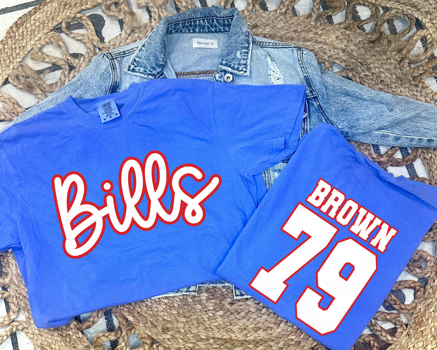 BILLS BROWN - BLUE TEE