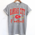 KANSAS CITY FOOTBALL DOODLE STARS - GREY TEE