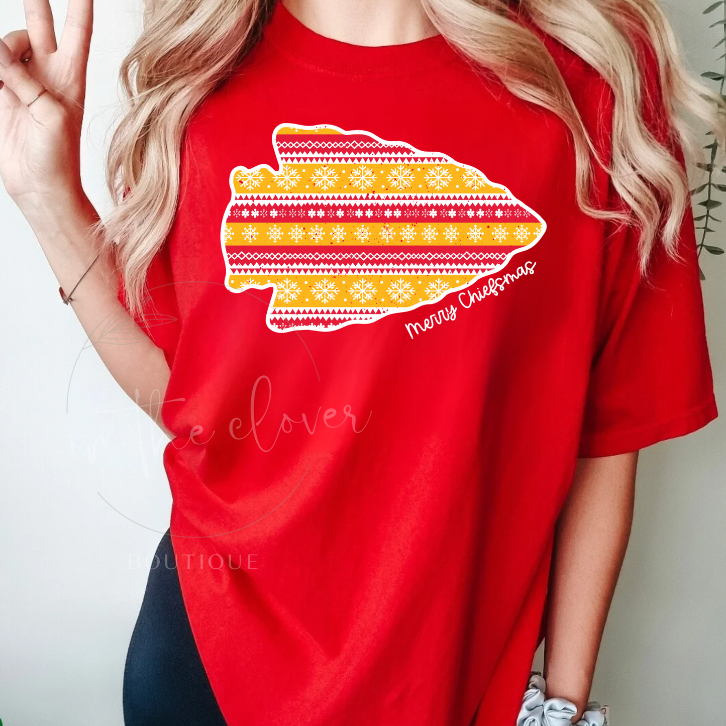 ARROWHEAD UGLY SWEATER - RED TEE