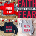 Faith Over Fear, Jacob's Journey - Grey Tee
