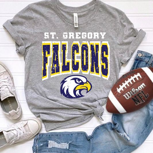 St. Gregory Falcons Distressed Tee