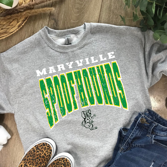 Maryville Spoofhounds Distressed Crewneck