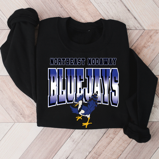 Northeast Nodaway Bluejays Ombre Black