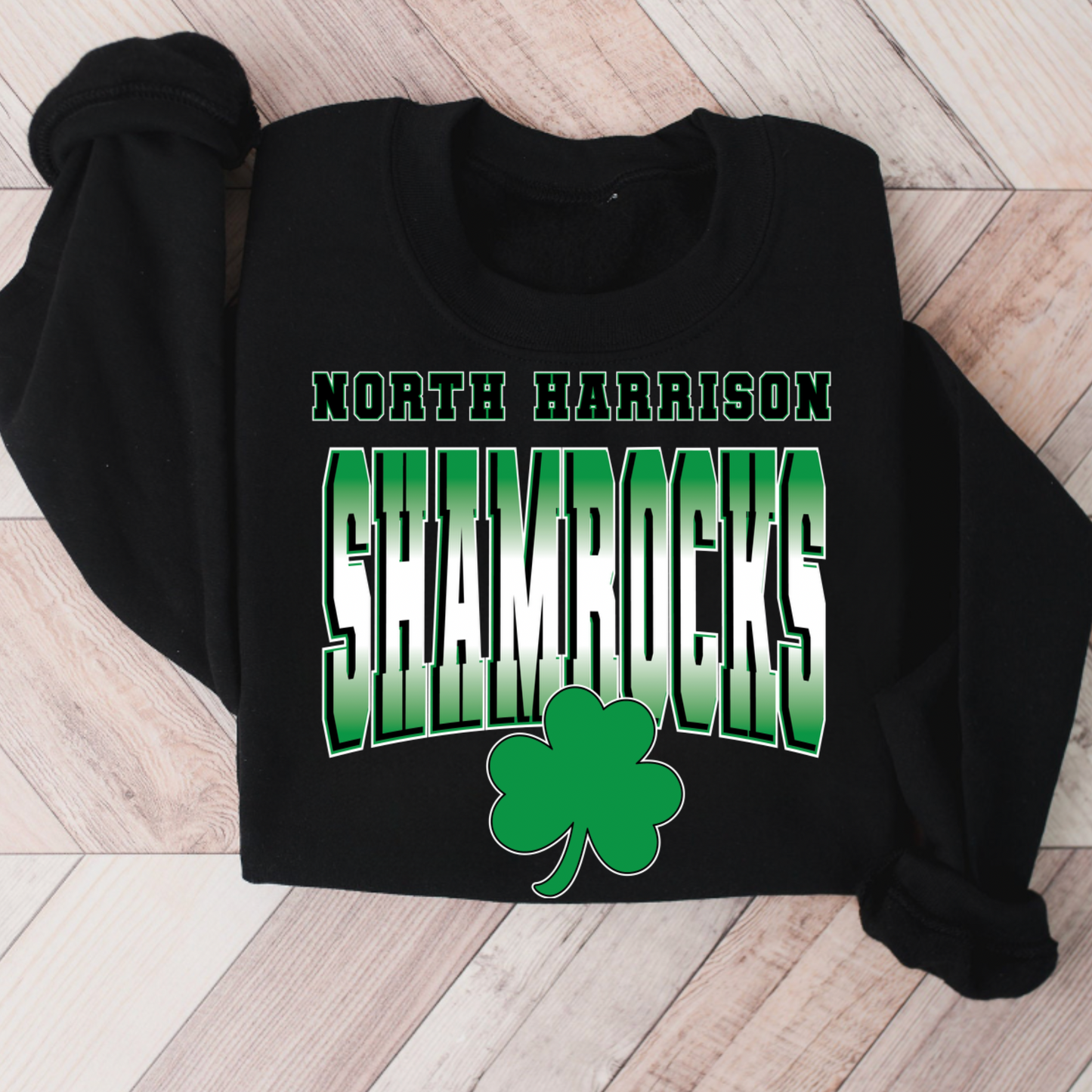 North Harrison Shamrock Ombre Black