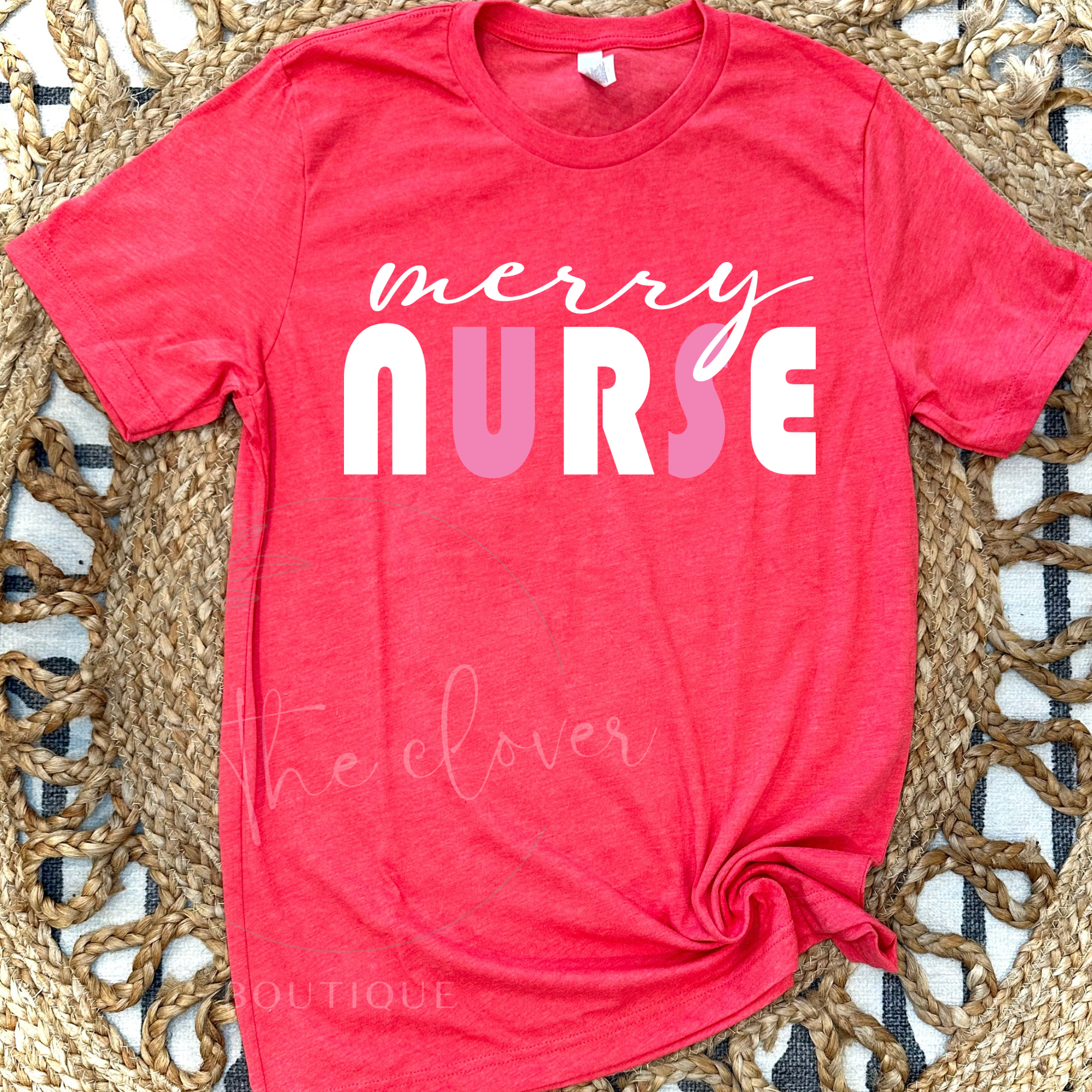 MERRY NURSE - RED TEE