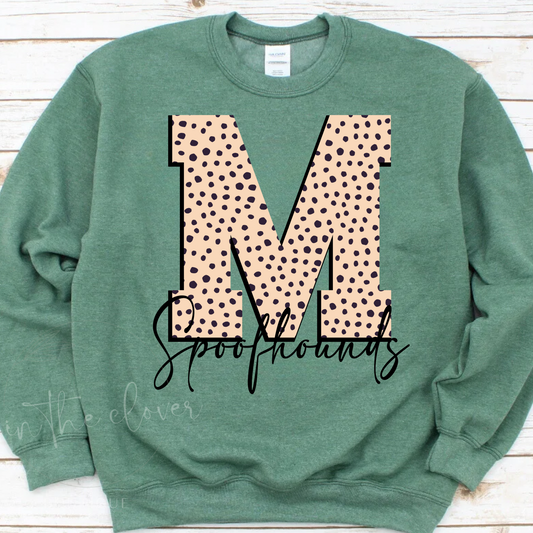 Neutral M Spoofhounds Heather Green Crewneck