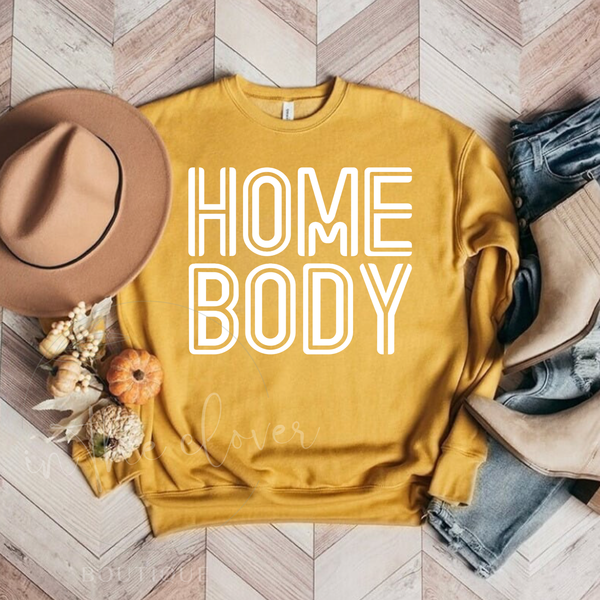 HOMEBODY Mustard Crewneck