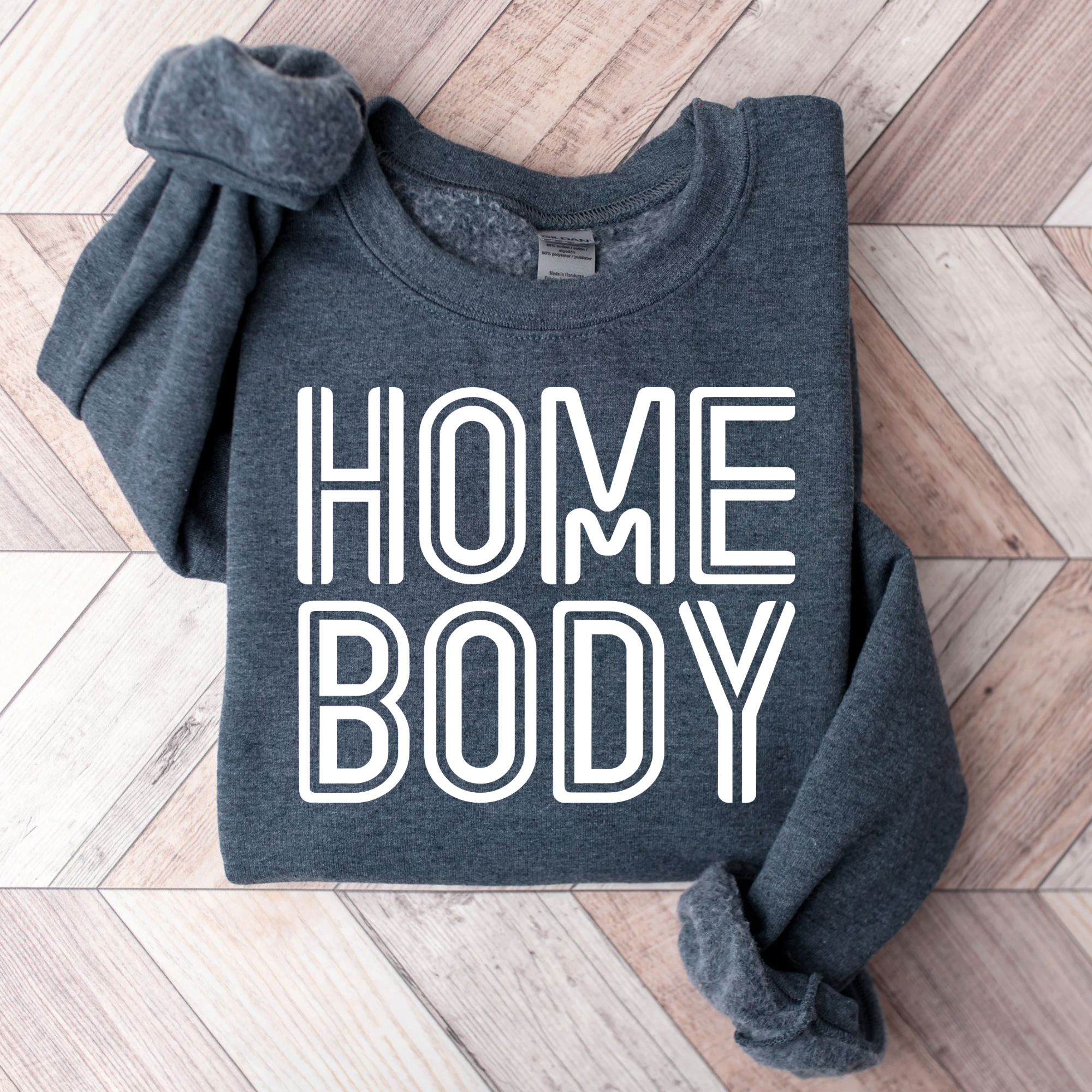 HOMEBODY Dark Heather Crewneck