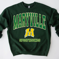 Maryville M Spoofhounds Forest Green Crewneck