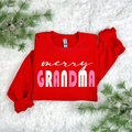 Merry Grandma Red Crewneck