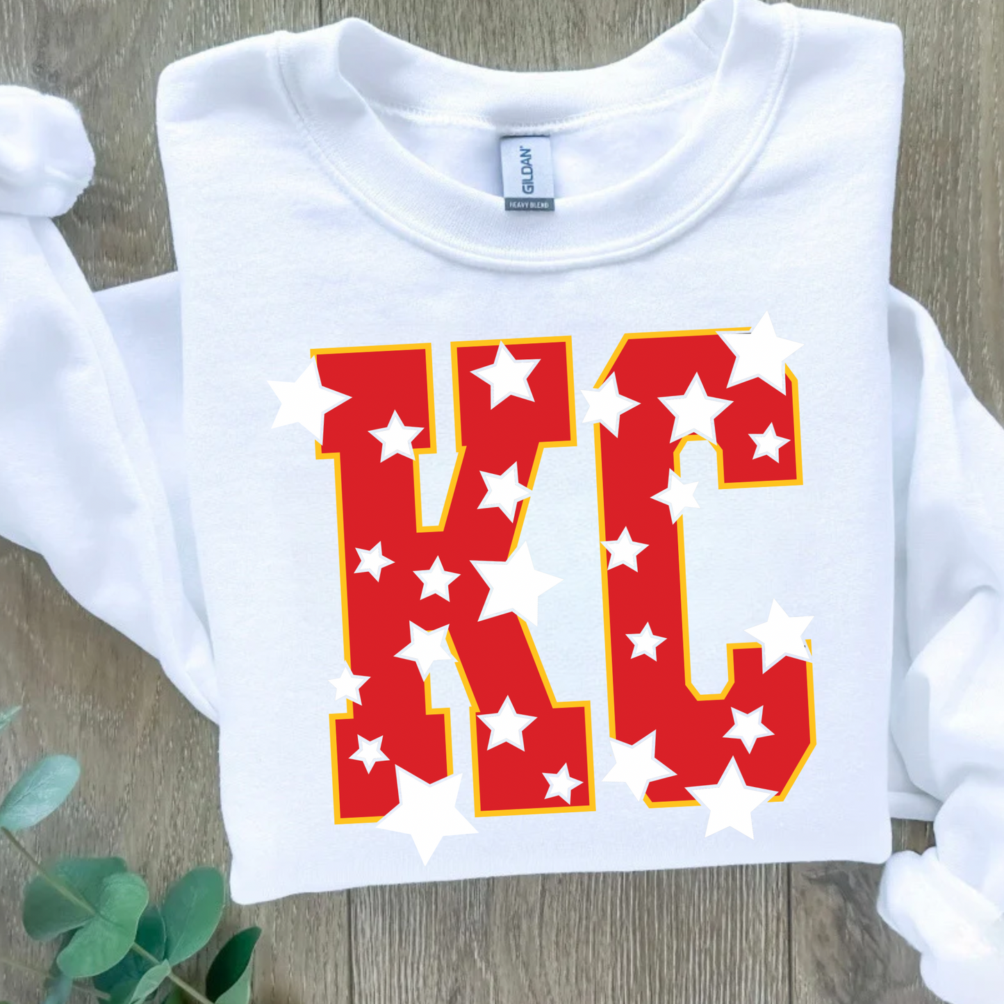 KC Star White Crewneck