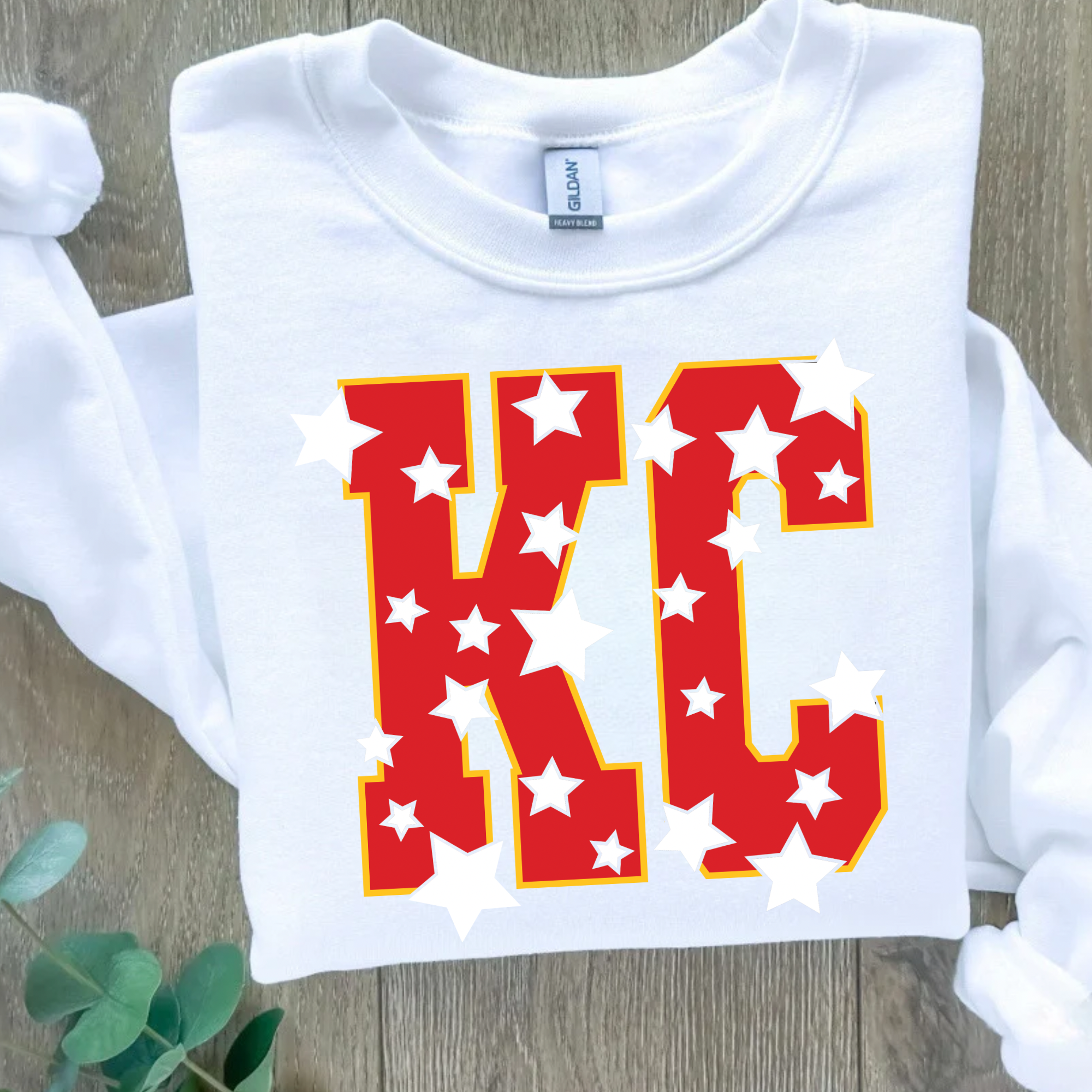 KC Star White Crewneck