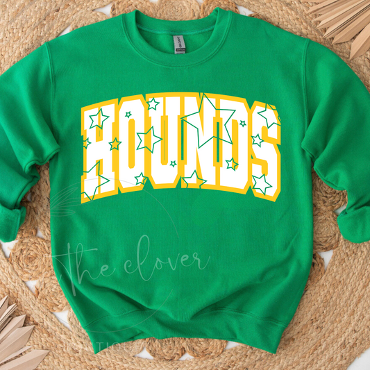 Star Hounds Green Crewneck