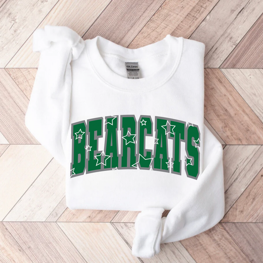 Star Bearcats White Crewneck