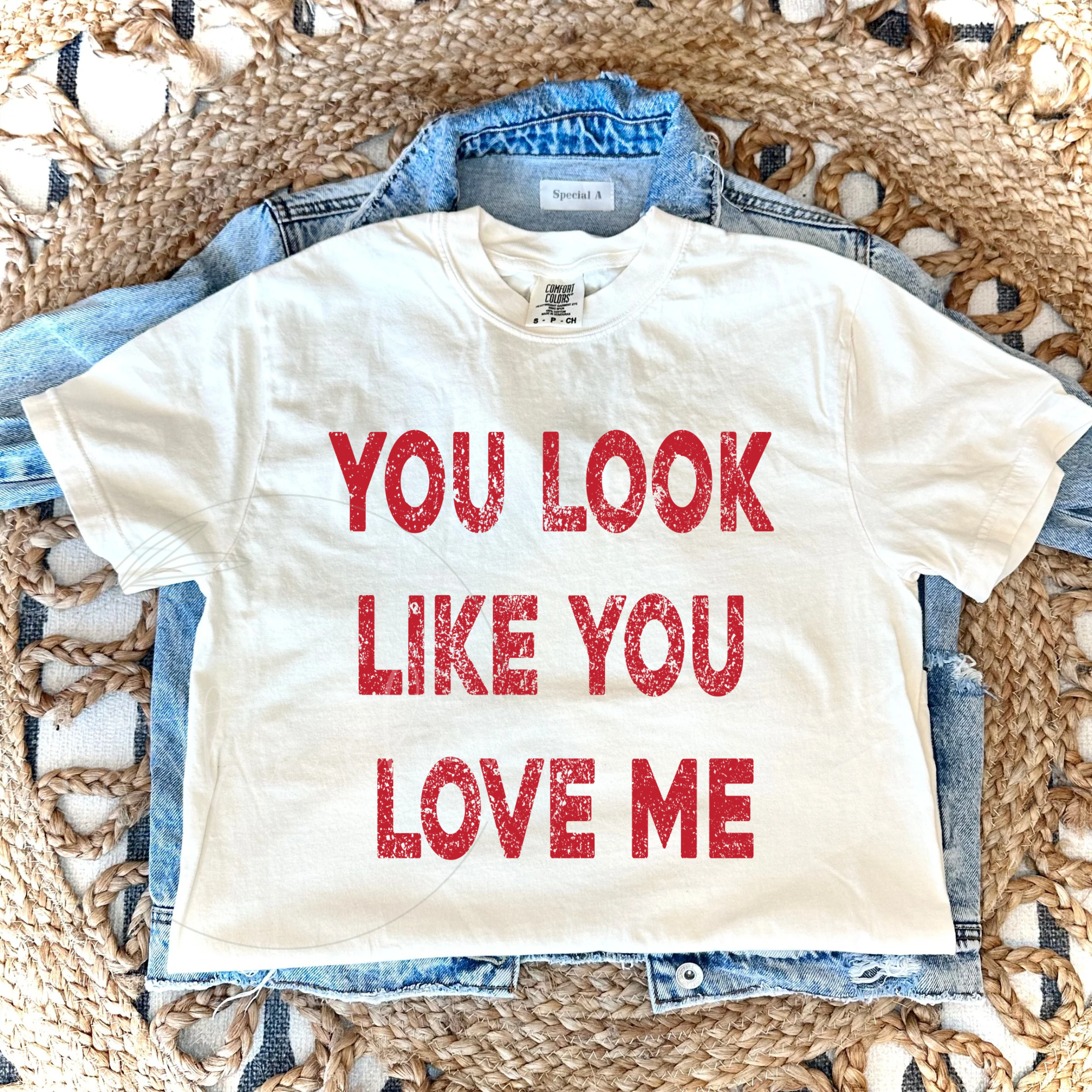 YOU LOOK LIKE YOU LOVE ME - IVORY TEE